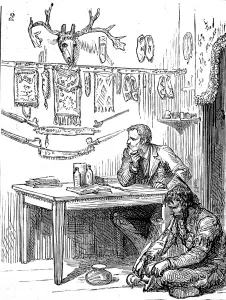 Head Prints: Hotel Office in a frontier town, North America, 1880