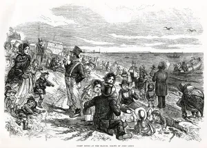 Trip Prints: Eight hours at the beach by John Leech 1875
