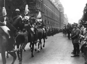 Mounted Prints: Household Cavalry in Peace Day Victory parade, 1919