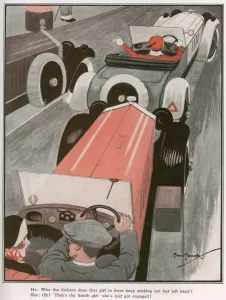 Driving Prints: Humorous driving illustration