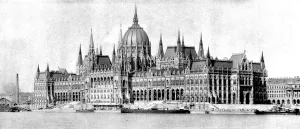 Houses Prints: The Hungarian Houses of Parliament, Budapest, 1902