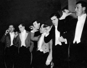 Rehearsing Prints: Hunting-horn contest at the Horse and Hound Ball