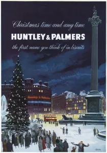 Tourism Prints: Huntley and Palmers Christmas advertisement