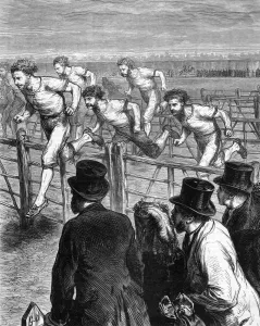 Hurdles Prints: Hurdle race in Brompton