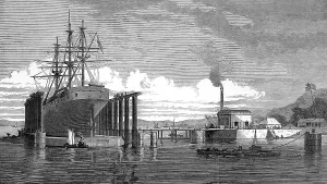 Dock Prints: The Hydraulic Lift Graving Dock, Bombay, 1872