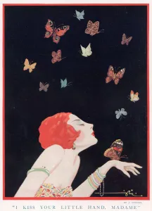 1929 Prints: I kiss your little hand, madame, by J. Nicolson