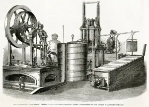 Images Dated 6th January 2019: Ice making machine 1862