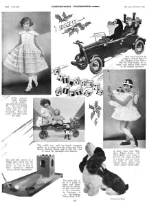 Cart Prints: Ideas for Christmas presents for children, 1930
