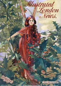 Holly Prints: Illustrated London News Christmas Number 1908