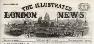 24th Prints: The Illustrated London News masthead, 1858