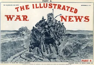 Gunners Prints: Illustrated War News front cover, artillery