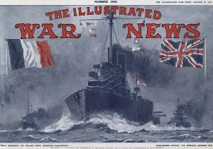 Issue Prints: Illustrated War News front cover, naval, 12 August 1914