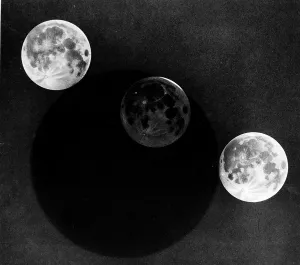 Space Prints: Illustration showing the Eclipse of the Moon, 1932