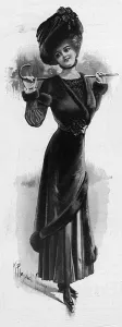 29th Prints: Illustration of a becoming skating costume in the Tatler