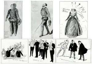 Majesty Prints: Six illustrations from a theatre production of Drake