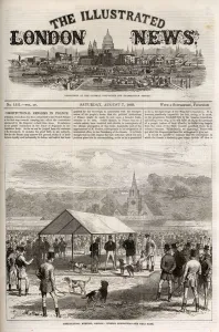 Dec18 Prints: ILN cover - Agricultural Meeting, fox hounds