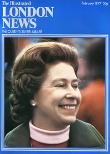 Queen Elizabeth II Prints: ILN front cover of the Queen in 1977