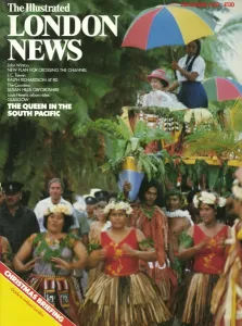 Queen Elizabeth II Prints: ILN front cover of the Queen in South Pacific