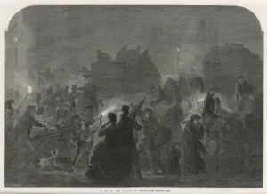 Carts Prints: Iln / Foggy London / 1867