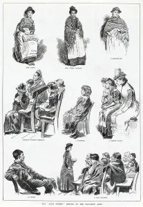 Live Prints: The top three images show members of the Salvation Army who