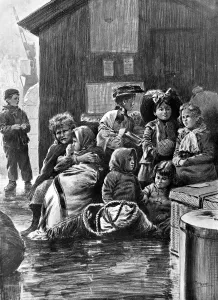 Fleeing Prints: Immigrants at the docks, London, 1904
