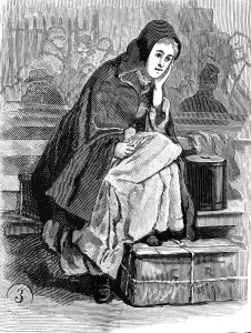 December Prints: Immigration. Immigrants in America. A Lonely Emigrant