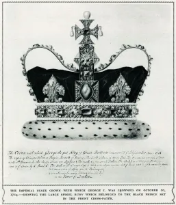 Monarchs Prints: Imperial State Crown of George I, was crowned 1714