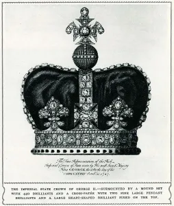 Monarchs Prints: Imperial State Crown of George II, was crowned 1727