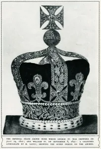 Monarchs Prints: Imperial State Crown that George IV, was crowned 1821