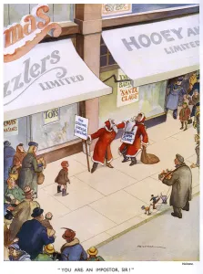Shops Prints: You Are An Imposter Sir - warring Santas