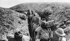 Belongings Prints: Indian army in the trenches of Mesopotamia during WWI