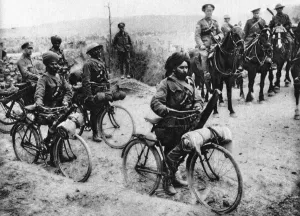 Cavalry Prints: The Indian cavalry in action in France