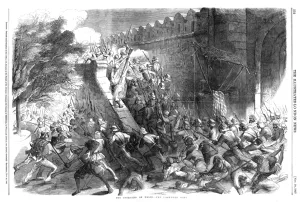Storming Prints: Indian Mutiny - the storming of the Cashmere Gate, 1857