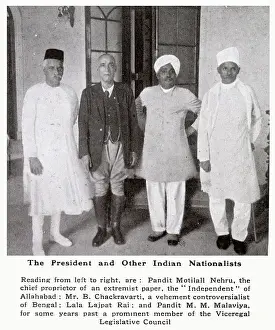 1920 Prints: Indian nationalists including Pandit Motilall Nehru
