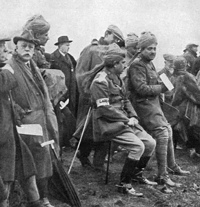 Cavalry Prints: Indian officers at the Waterloo cup, WW1