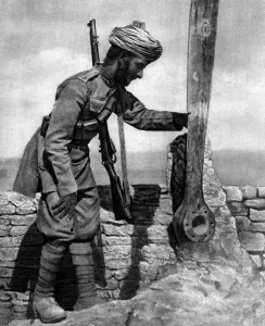 Grave Prints: An Indian soldier pays homage to British airmens grave