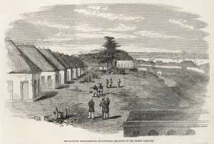Indian Prints: The infantry parade-ground at Cawnpore, India