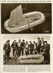 Crash Prints: Inflatable German dinghy by G. H. Davis