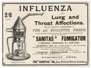 Ailments Prints: Influenza / Fumigator / 1900