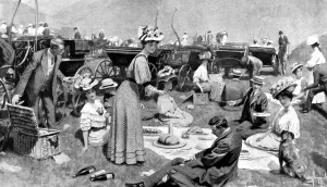 Informal Prints: The informal luncheon at the meet of the Devon and Somerset