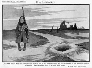 Sentry Prints: His Initiation, by Bairnsfather