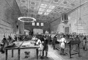 1844 Prints: The inland letter office