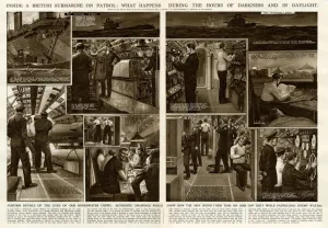 Resting Prints: Inside a British submarine by G. H. Davis