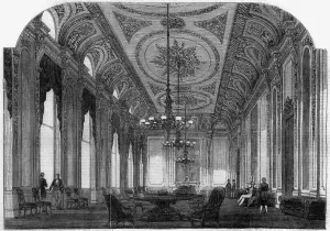 Interiors Prints: Interior of the Army and Navy Club