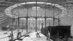 Department Prints: Interior of the engine house at Camden Town