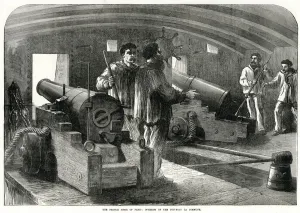 Wanted Prints: Interior of the Gun-Boat La Commune; Paris Commune 1871