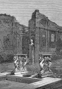 Bust Prints: Interior of the house of Cornelius Rufus, Pompeii