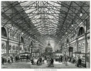 Navigation Prints: Interior of the Liverpool Exhibition 1886