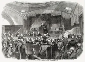 1850s Prints: Interior of the new Court for Divorce and Matrimonial Causes