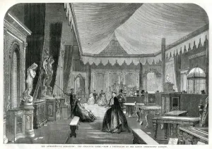 Courts Prints: International Exhibition - furniture court 1862